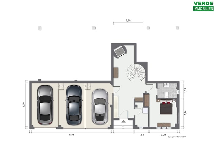 Grundriss UG (Straßenebene)