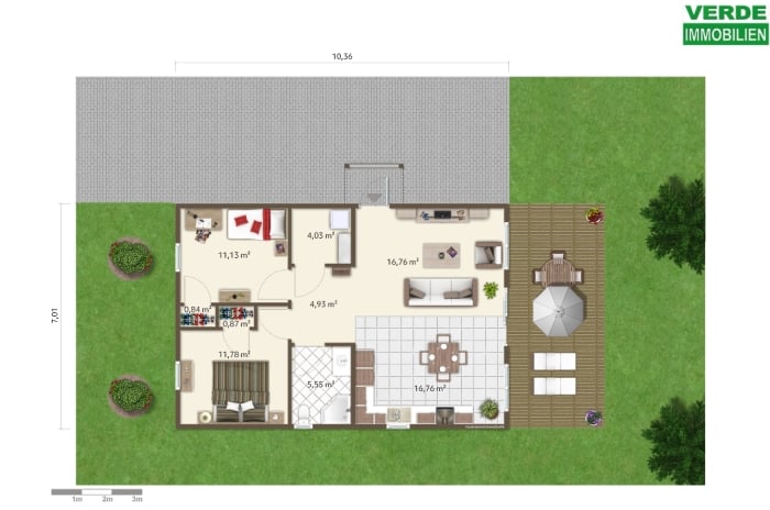 Grundriss Musterhaus "Specht"