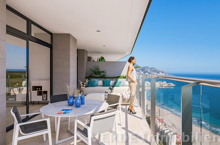 Südbalkon mit Meerblick