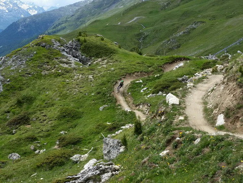 Abschluss der Flow Trail Corviglia