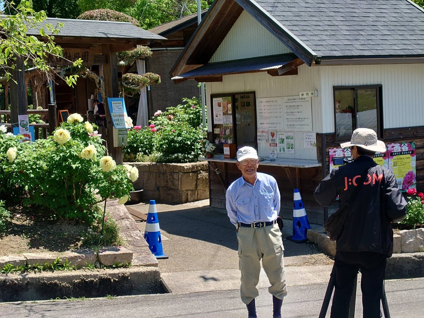 テレビの取材が来ました