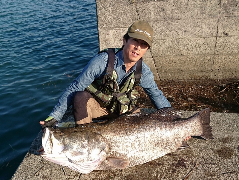 アカメ　日本記録　世界記録　ミウラデザイン　シリコン　ルアー　佐藤　亮