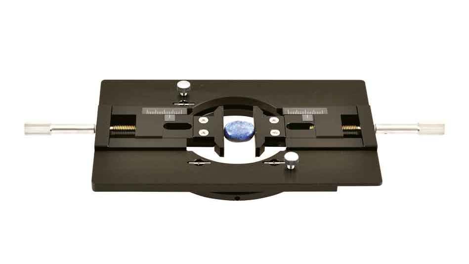 Micro Vice holding a semi-precious gem stone