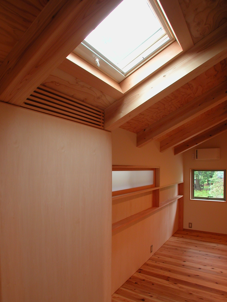 穂高有明の家Ⅲ(安曇野市)-２階階段小ホール