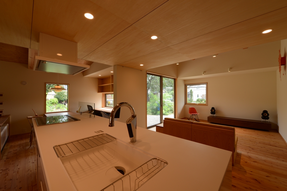 三郷の家Ⅳ（安曇野市）-台所～居間