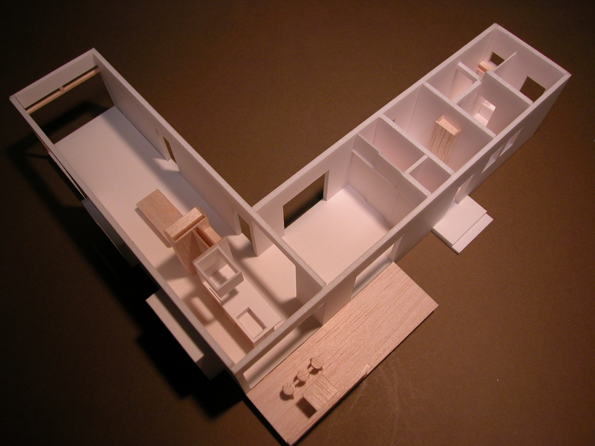 三郷の家(安曇野市)・計画模型