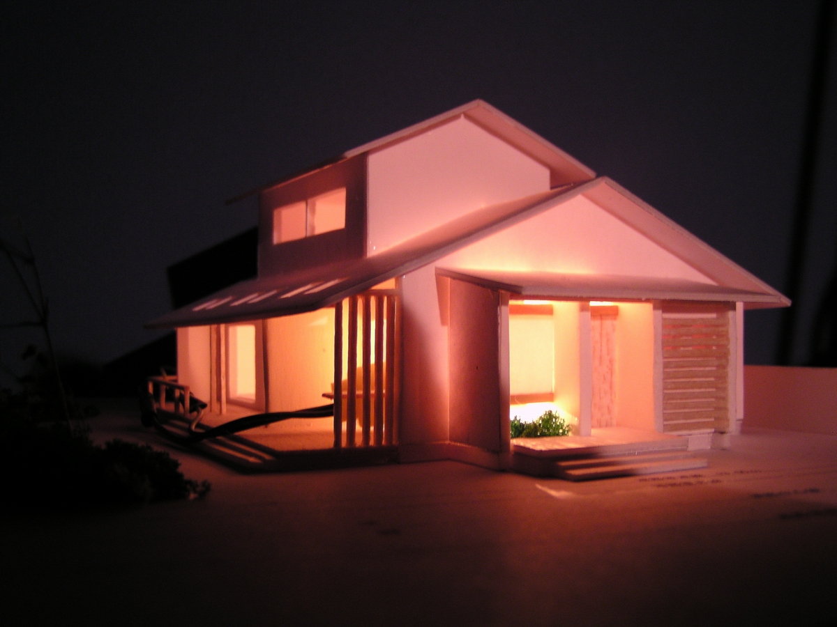 カフェあくら(松本市)－計画模型