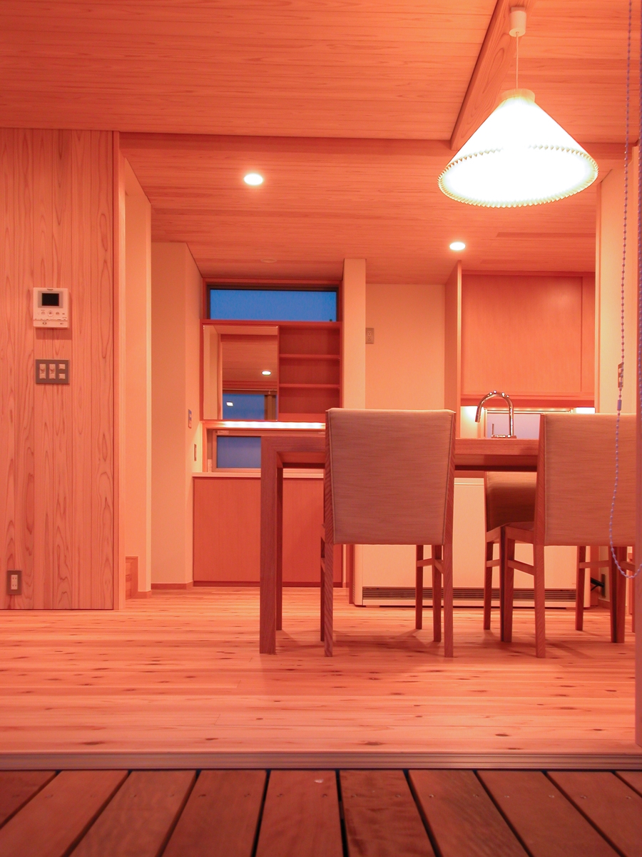 和田の家(松本市)-食堂～洗面・台所