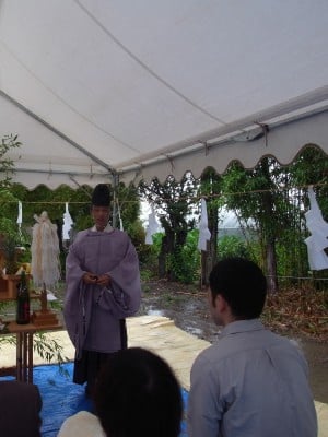 松本市　島立の家Ⅱ　地鎮祭　長野県松本市の建築設計事務所　建築家　丸山和男