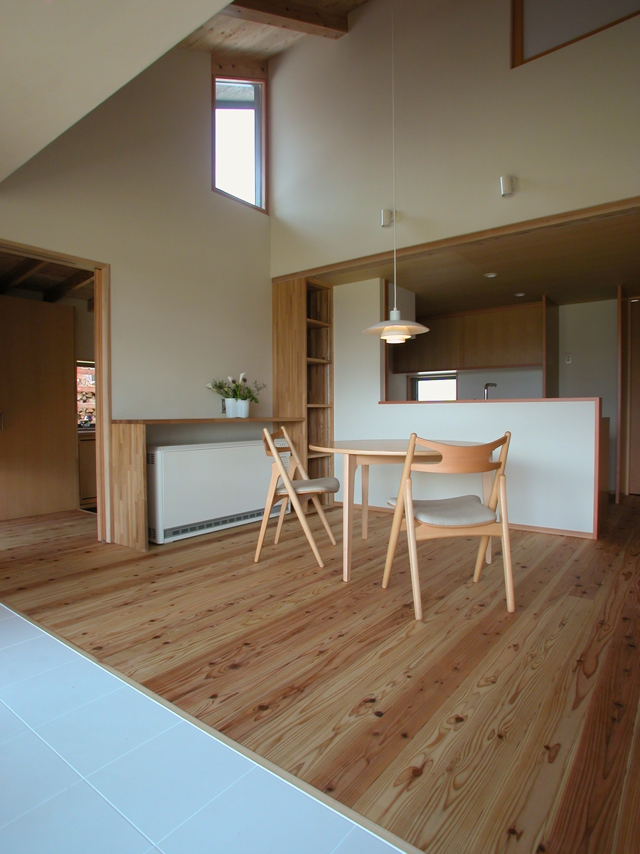 穂高有明の家Ⅲ(安曇野市)-居間食堂～台所