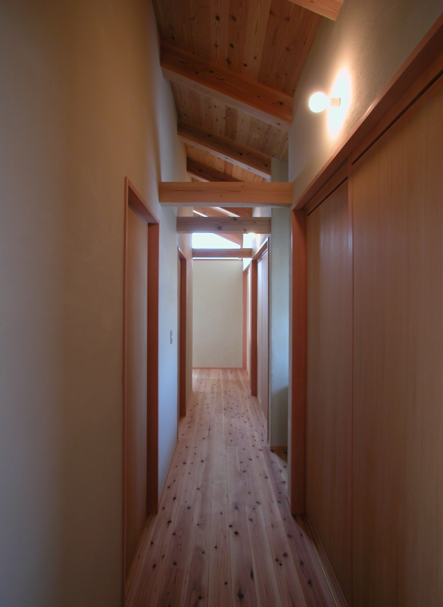 中条の家Ⅰ(松本市)-２階廊下