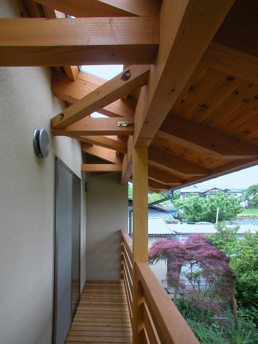 片丘の家Ⅰ(塩尻市)－ベランダ