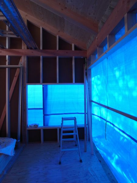 松本市　島立の家Ⅱ　アルミサッシュ取り付け　長野県松本市の建築設計事務所　建築家　丸山和男　現場監理　住宅