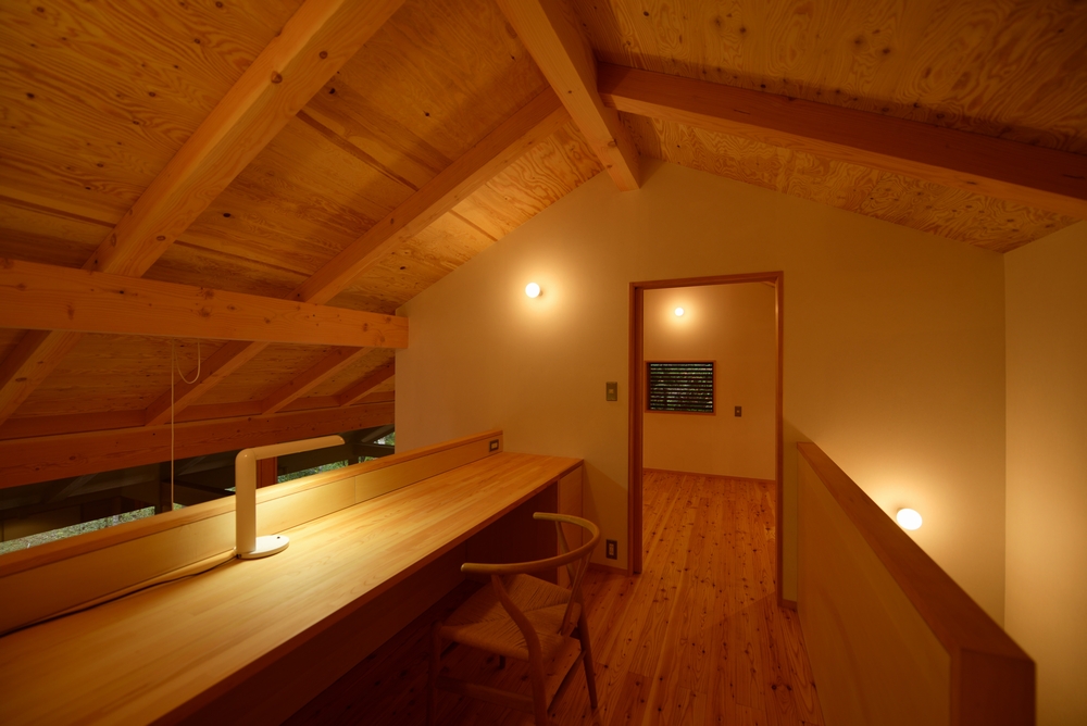 美笹山荘(佐久市美笹高原)－２階ホール（ワークスペース）