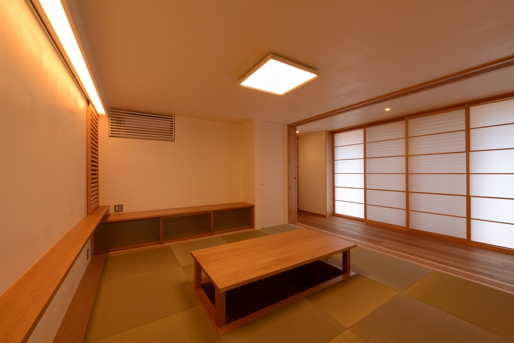 島内の家(松本市)-居間