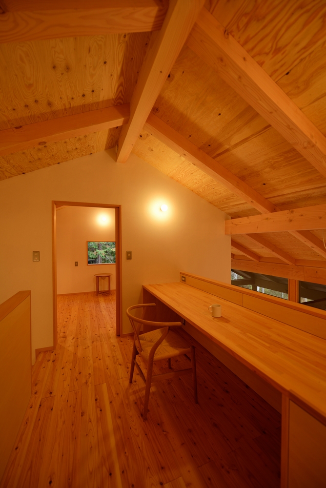 美笹山荘(佐久市美笹高原)－２階ホール（ワークスペース）