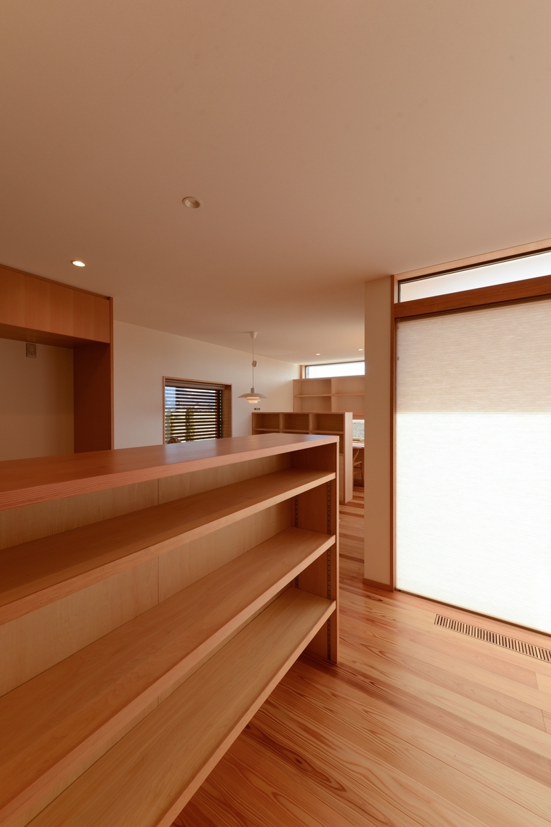 南穂高の家Ⅱ(安曇野市)－居間～食堂