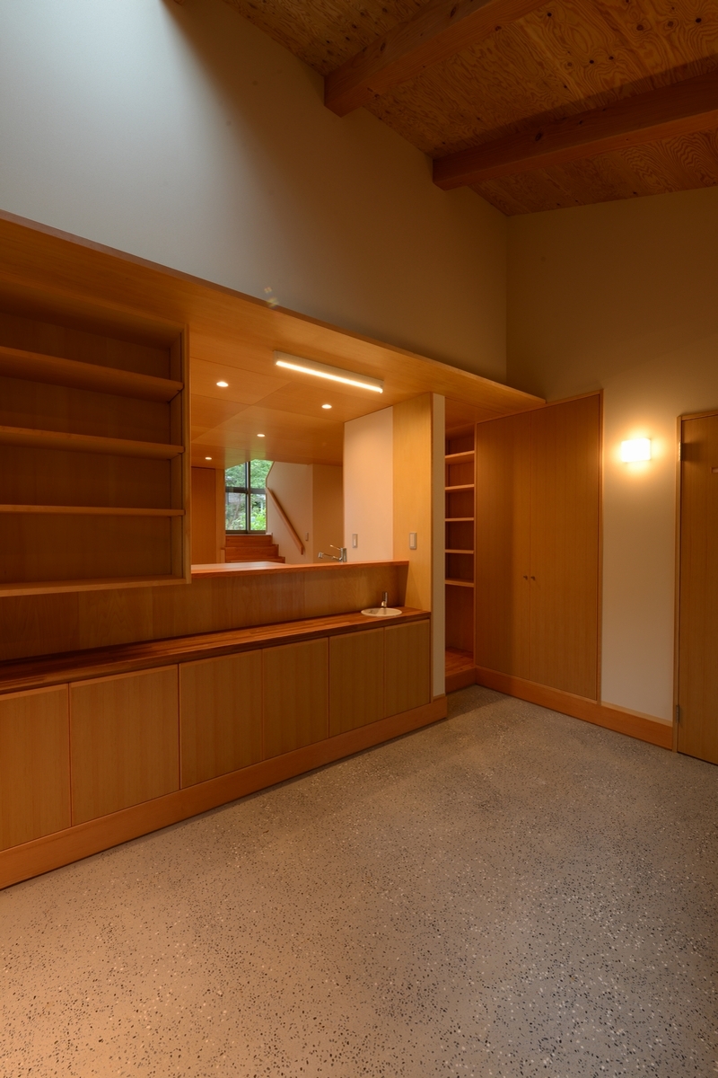 明野の家(山梨県北杜市)―玄関土間