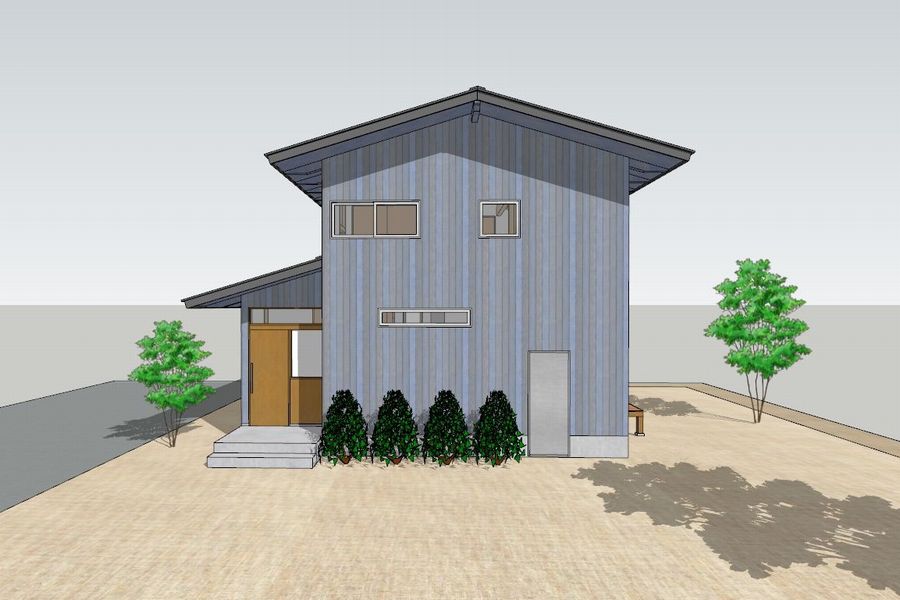 安曇野市 長野県 松本市 建築家 news設計室 丸山和男 大町市 完成見学会 オープンハウス 住宅設計 小住宅