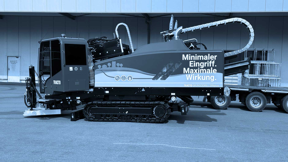 HDD-Spülbohranlage für Bohrungen bis 300 Meter