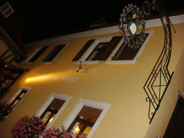 Gasthof zum Engel bei Nacht