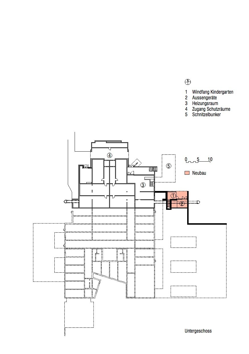 Hopf & Wirth Architekten Winterthur, Ernst Gisel, Erweiterung Schulhaus Steinboden Eglisau