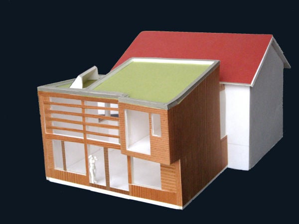 le projet : une extension en bois pour doubler la surface d'un petit pavillon