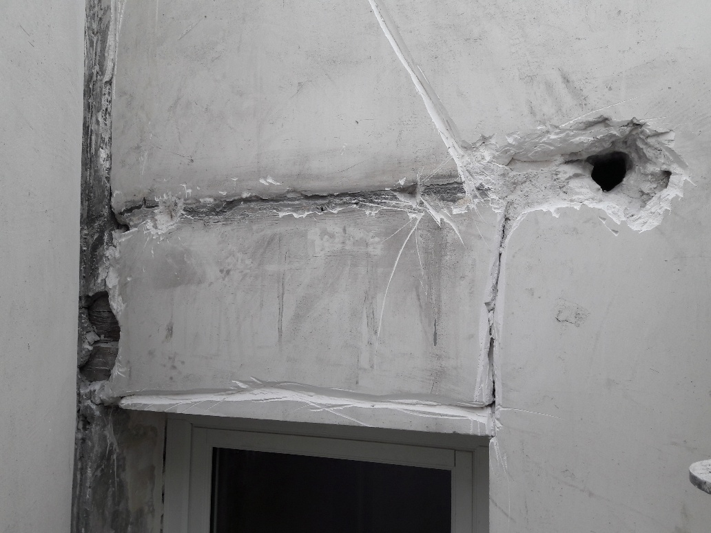 mise à nu des pans de bois