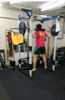 ラガーマンのトレーニング　　スクワットジャンプ