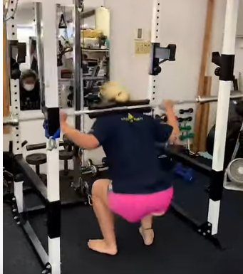 Krushファイター　RAN選手　　　スクワットジャンプ　　　