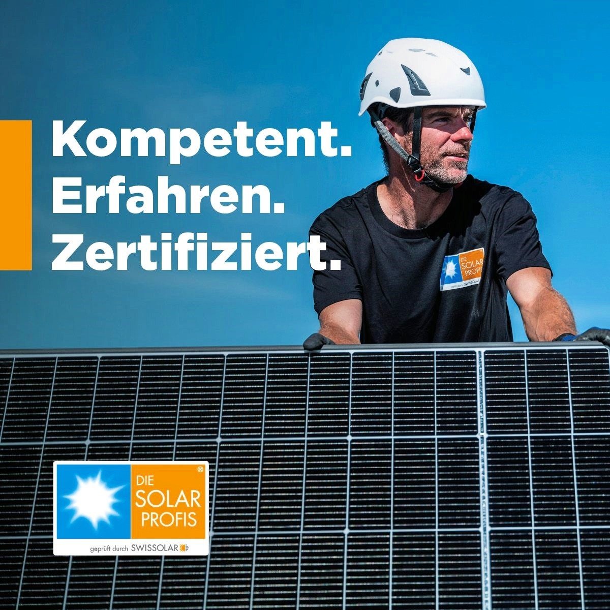 Die Solar-Werkstatt AG ist zertifizierter Solarprofi von Swissolar. Wir stehen für Qualität, Sicherheit und Kompetenz – rund um Ihre Solaranlage