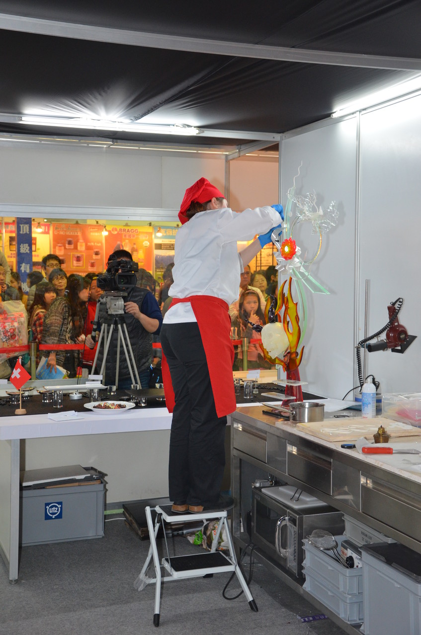 Zusammebauen des Zuckerschaustückes