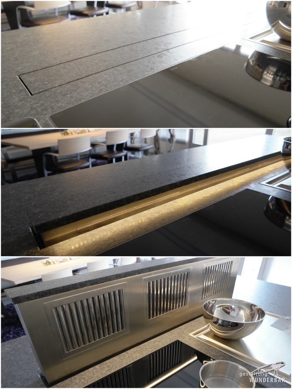 Ein Highlight für Köche & Spielkinder - Ausfahrbarer Dunstabzug mit Beleuchtung!