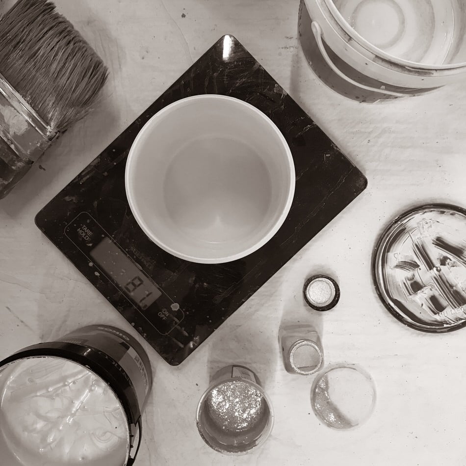 making-of sparkling wall design