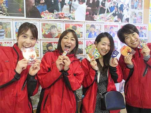 左から 重友選手、坂本選手、柳田さん、中村選手