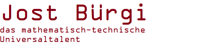 Jost Bürgi Lichtensteig