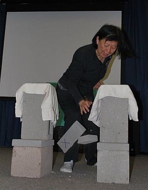 Breaking a brick with bare hands