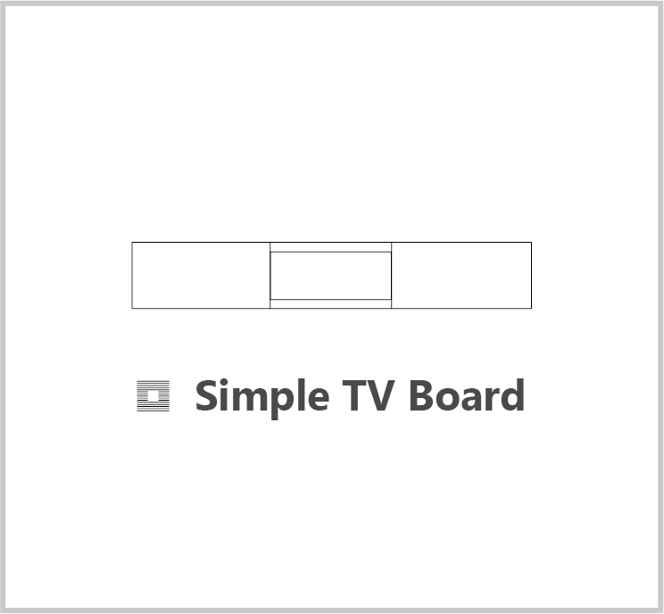 静岡市の注文住宅「ハコイエ」 オリジナルアイテム「simple TV board」
