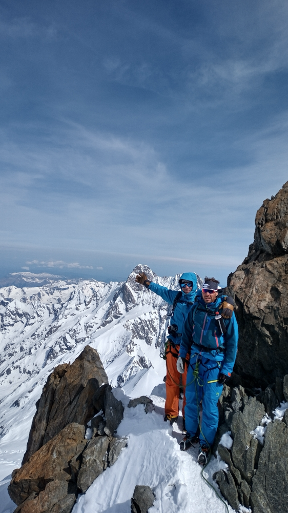 Kurz vor dem Gipfel. Finsteraarhorn