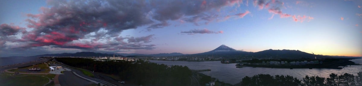 当日朝の様子。朝は晴れていたのですが...