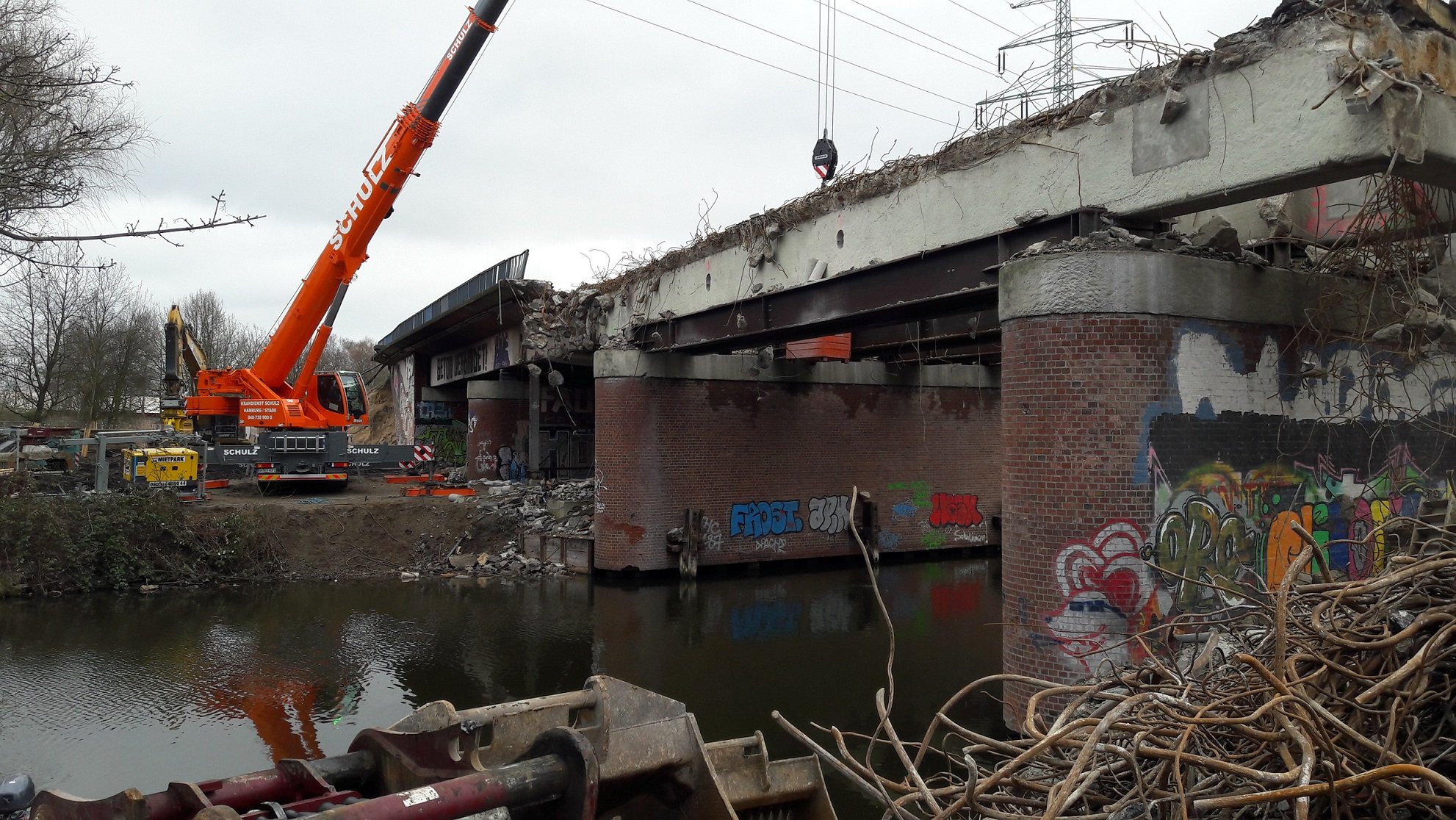 Brücken der ehemaligen Wilhelmsburger Reichsstraße - Abbruch- und Rückbauarbeiten (Ausschreibung, Bauüberwachung)
