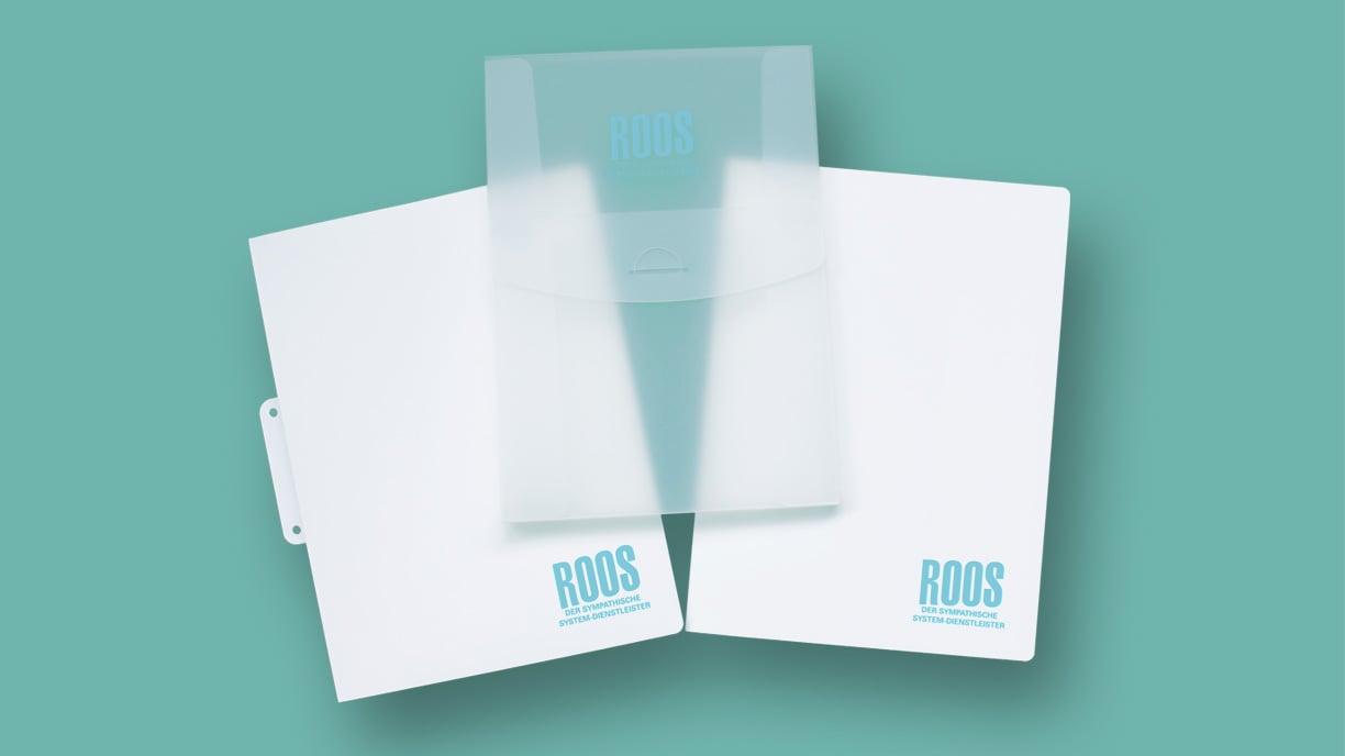 Folders individually printed using screen printing