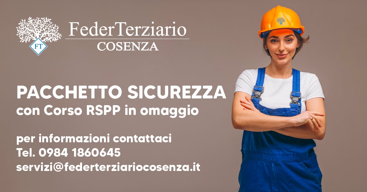 Ad Ottobre FederTerziario Cosenza si occupa della sicurezza della tua azienda!  
