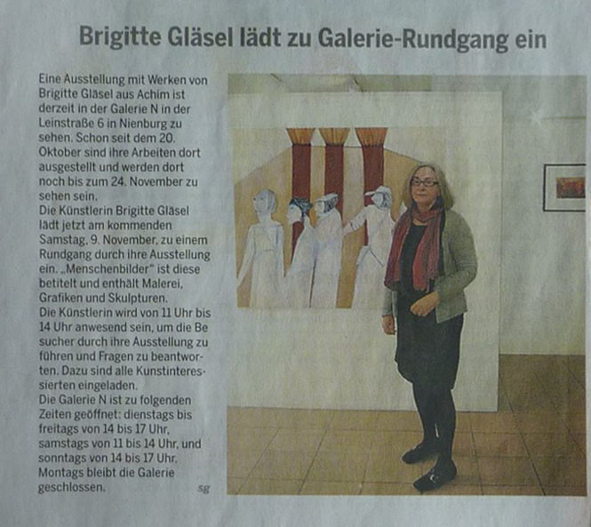 Pressebericht Ausstellung Menschenbilder Die Harze 6. November 2013