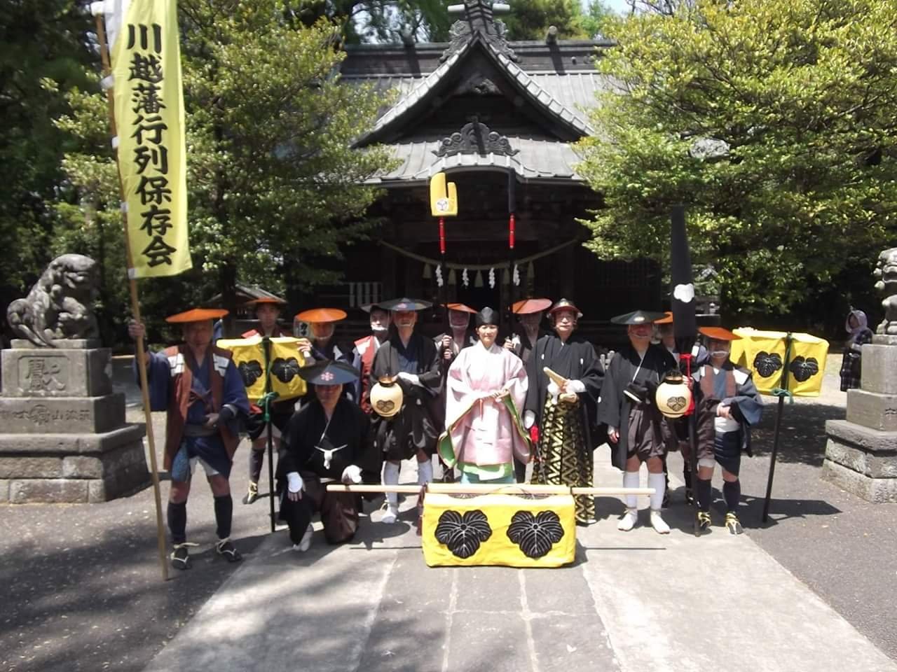 加須市騎西　玉敷神社にて