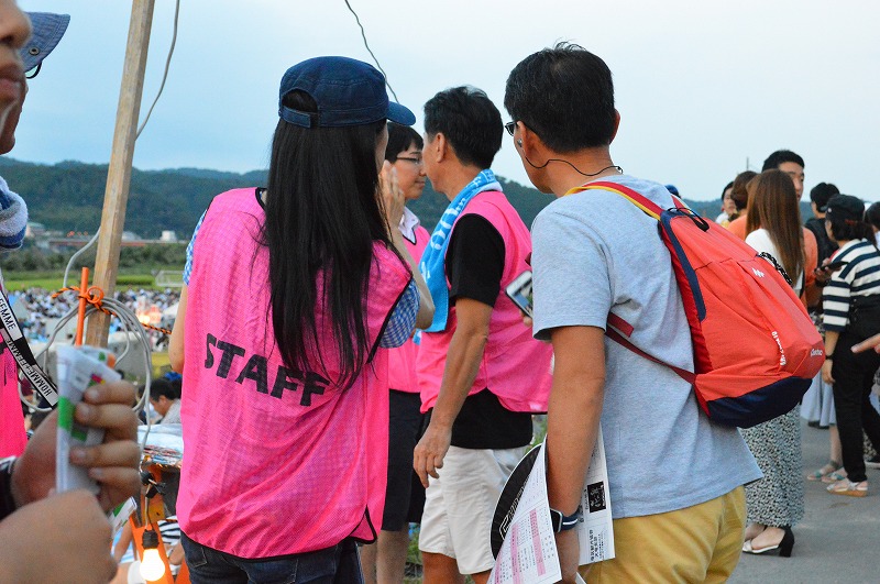 来場者の対応も！