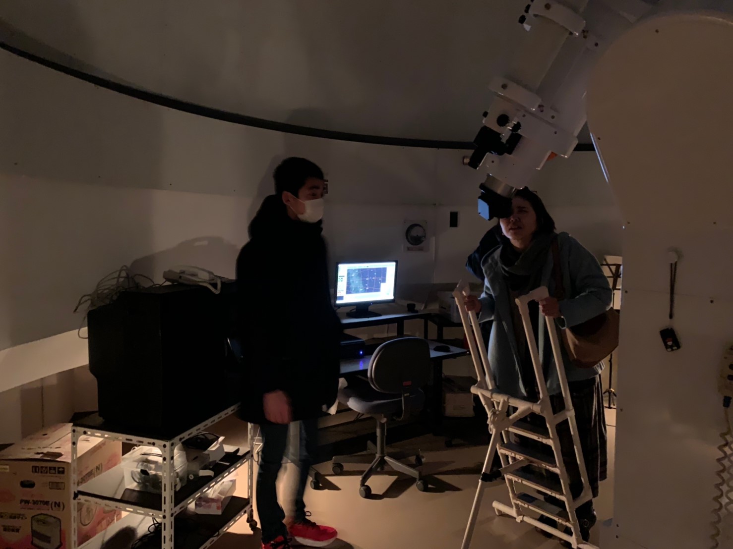 大望遠鏡では海王星や天王星をうつしました