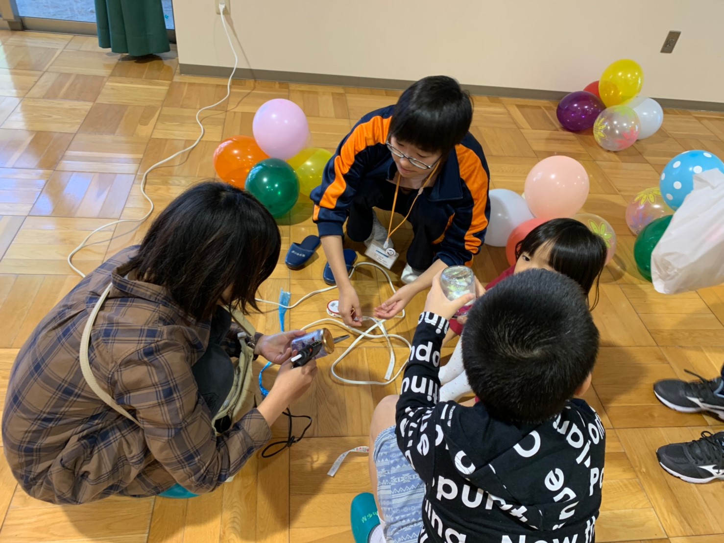 リボンで飾ります！