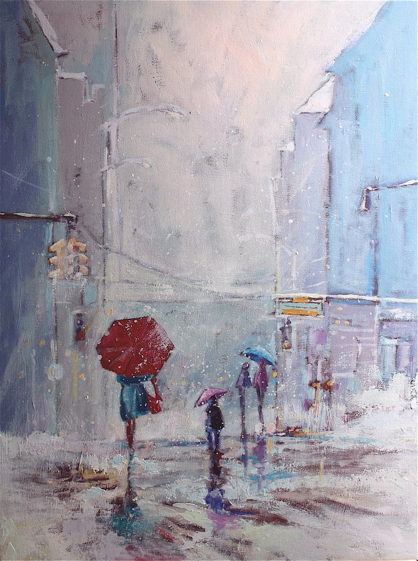 "NYC SOUS LA NEIGE" /VENDU