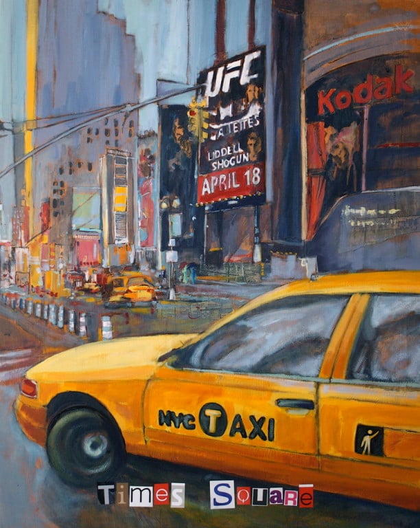 New York City - Times Square - Toile Format : 80 cm x 100 cm / VENDU